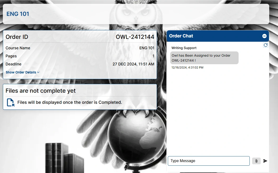 Owlisdom's Dedicated Chat Box