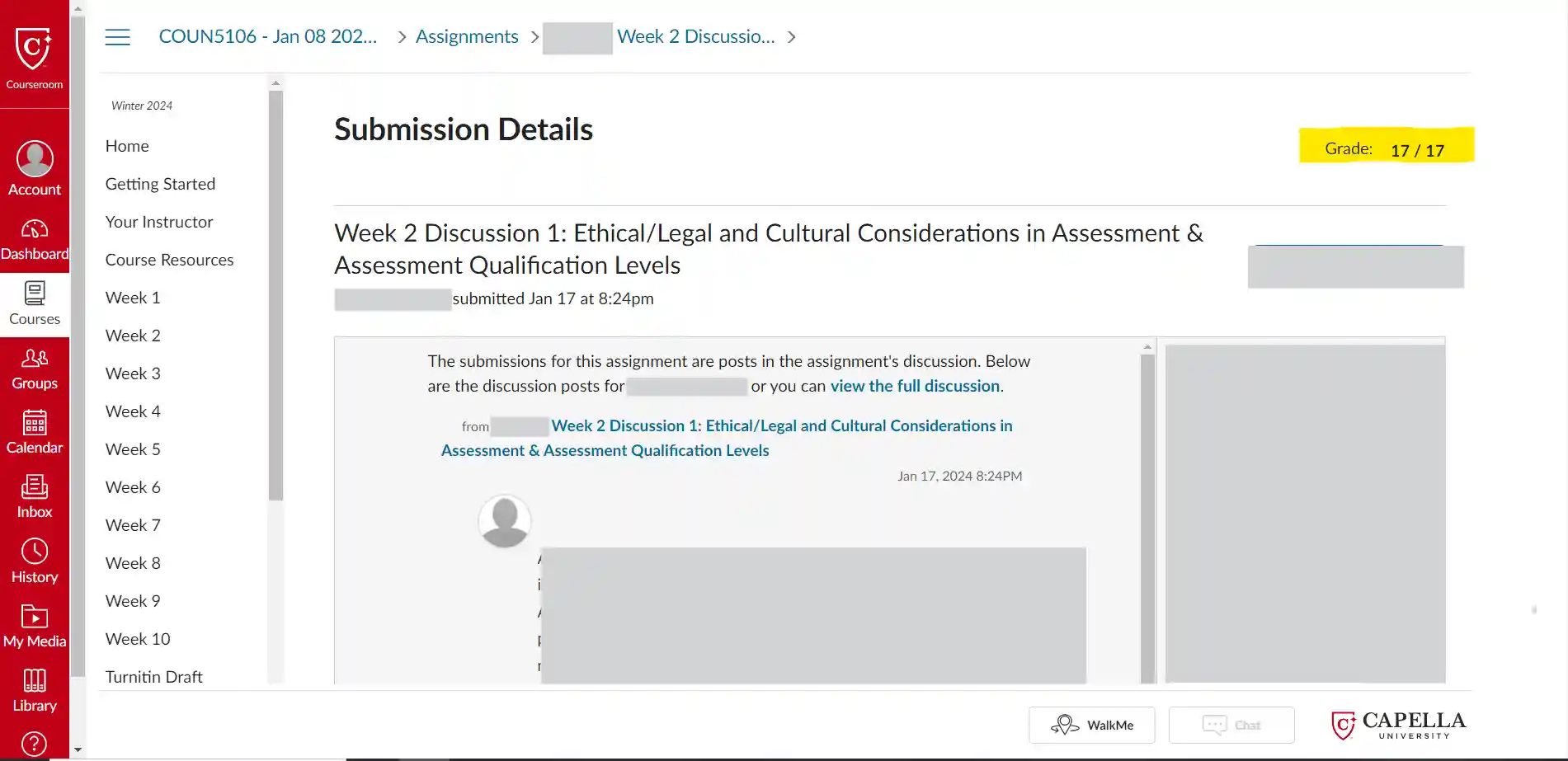 COUN5106 - Ethical Legal and Cultural Considerations in Assessment and Assessment Qualification Levels