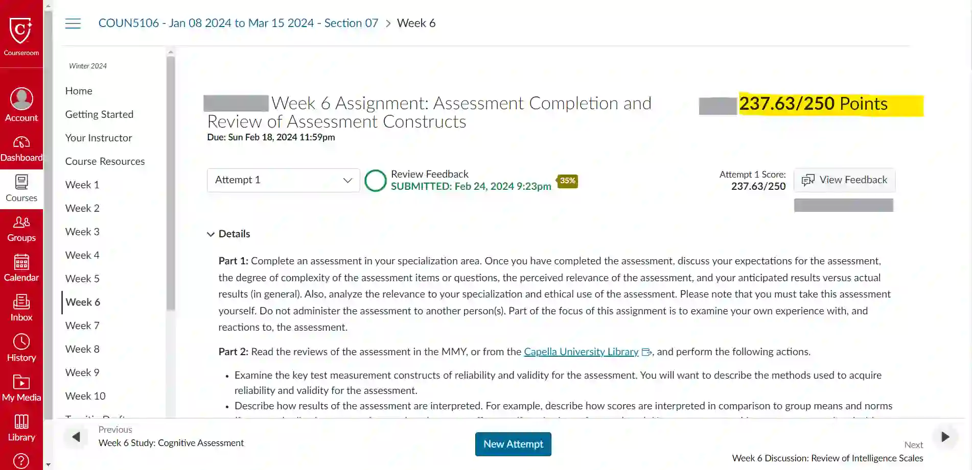 coun5106-week-6-assignment-assessment-completion-and-review-of-assessment-constructs