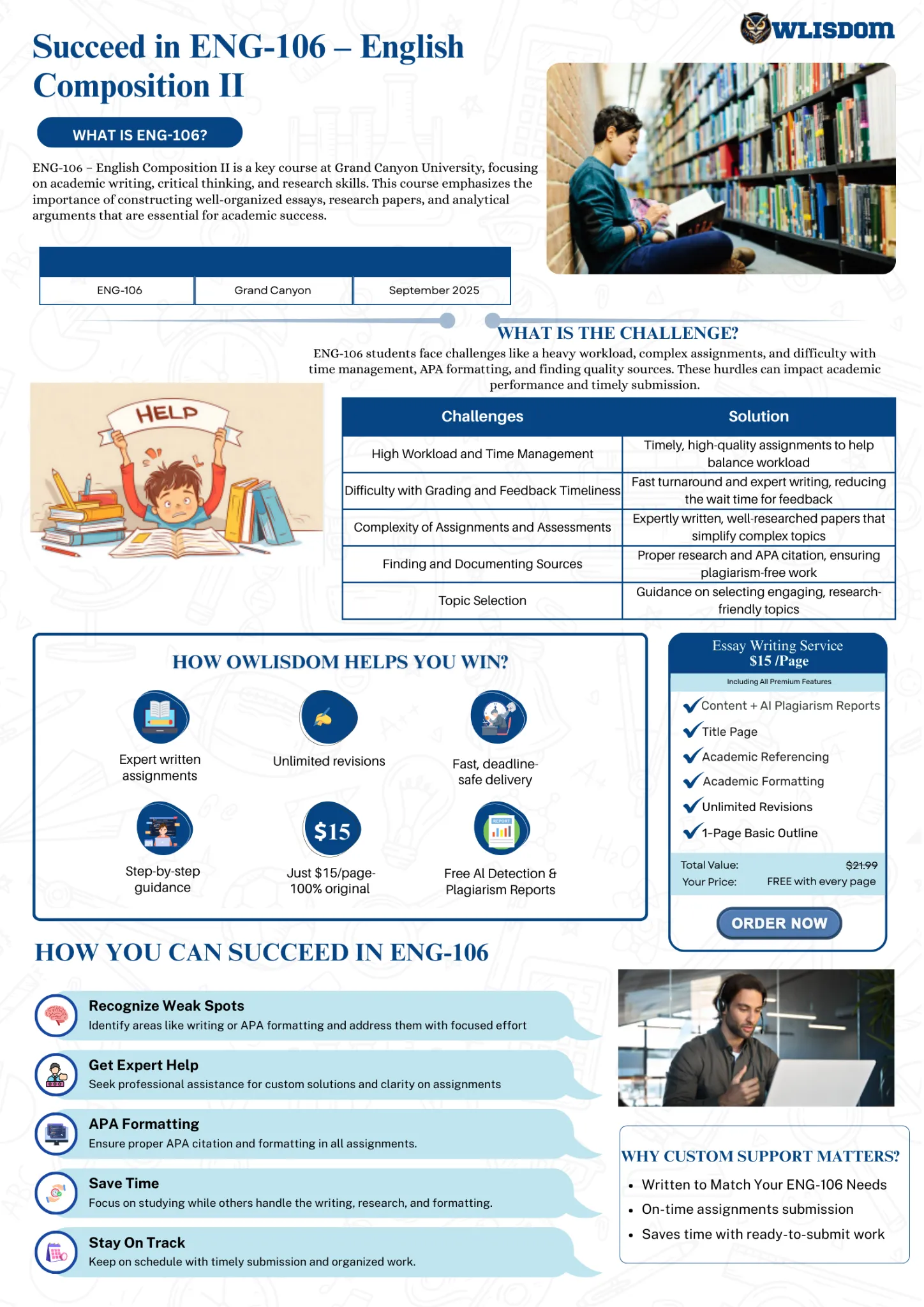 Students' Challenges and Owlisdom Solutions