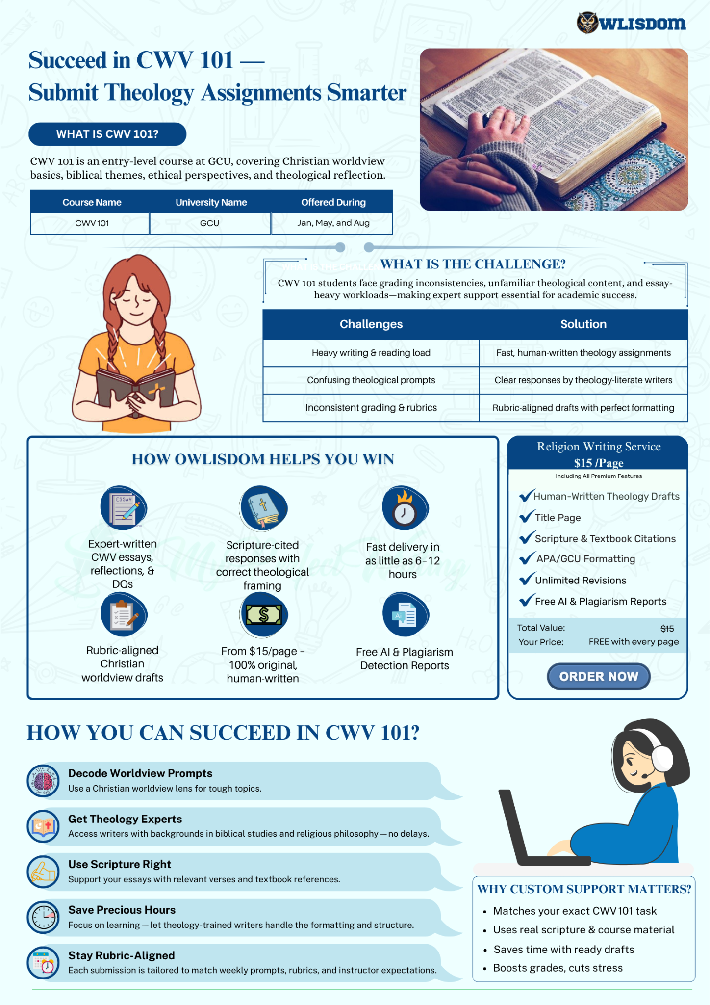 How Owlisdom Helps You Tackle CWV 101 at GCU Without the Stress or Confusion