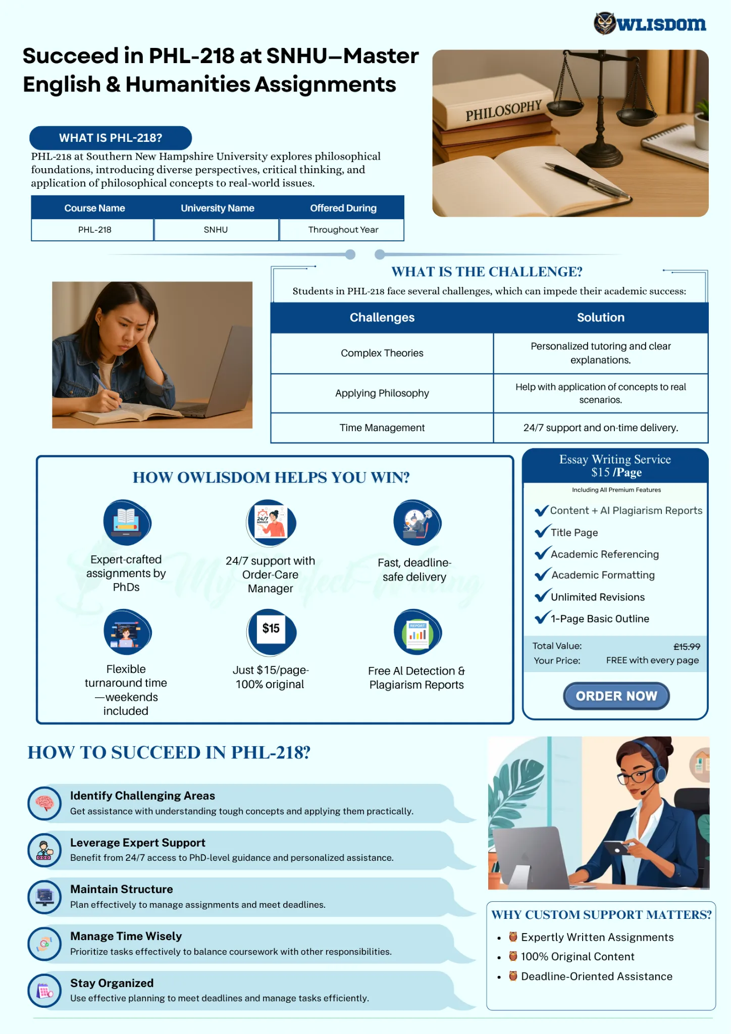 Summary of Students' Challenges and Owlisdom Solutions