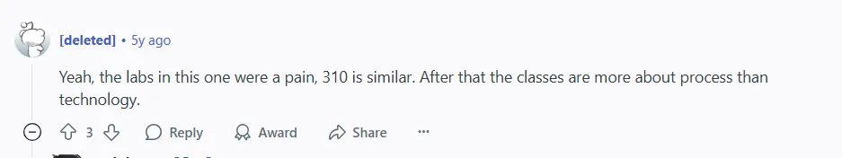 Reddit user says labs were tough