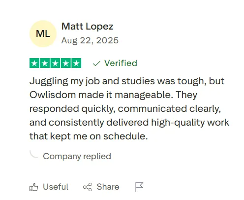 A satisfied customer of Owlisdom