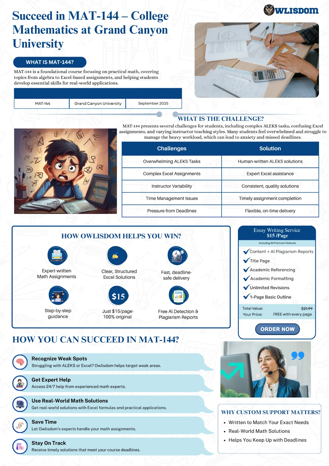 Students' Challenges and Owlisdom Solutions